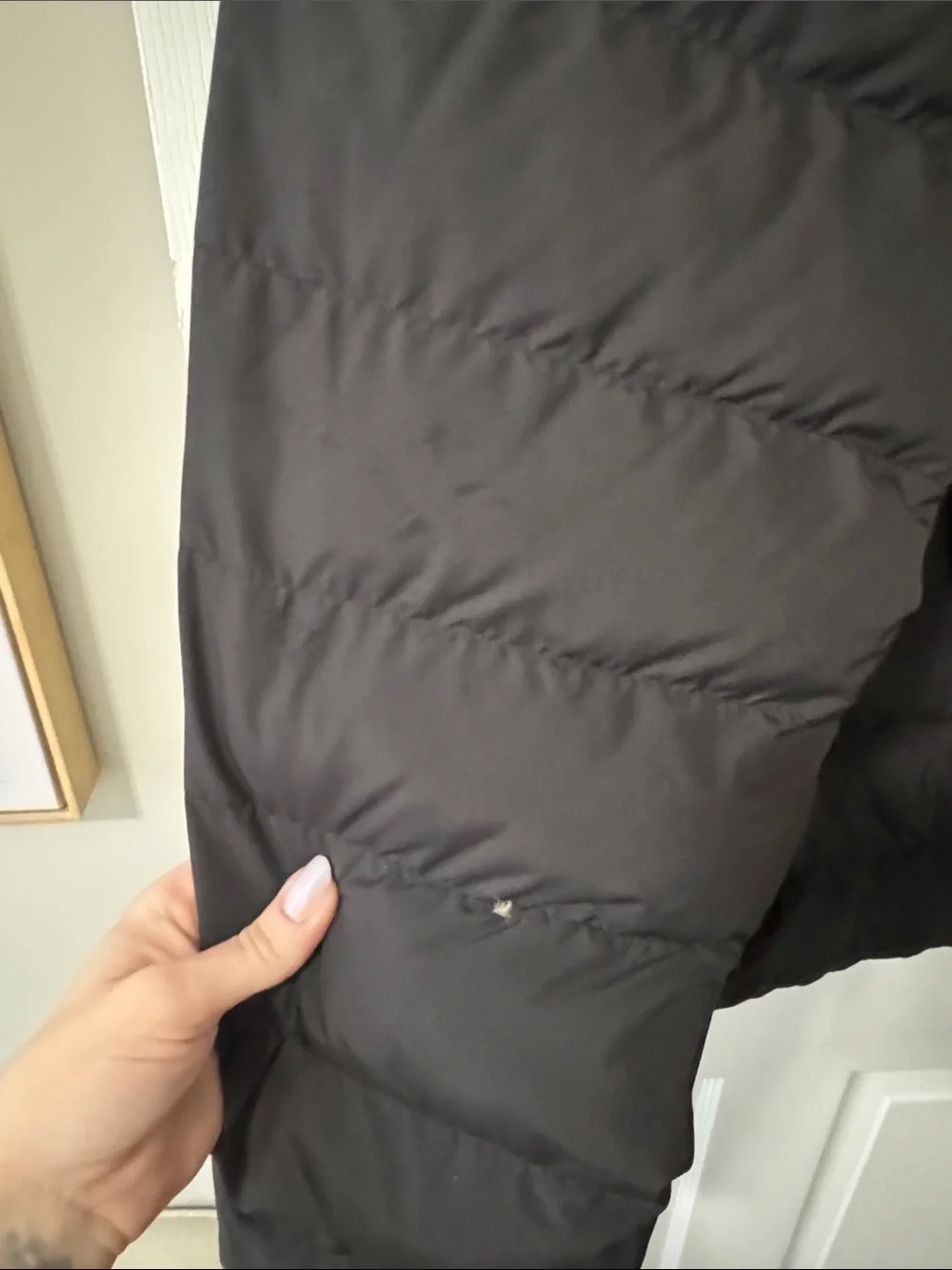 The North Face Black Hooded Quilted Jacket